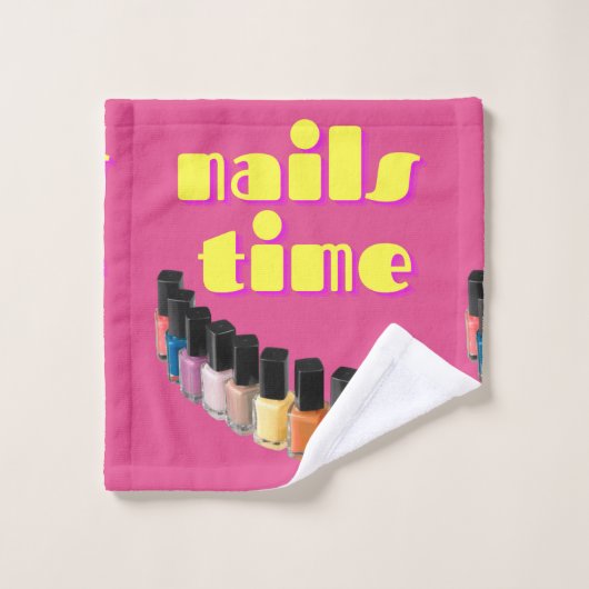 nagels salon decoreren stijl bad handdoek (Wasdoekje)