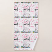 nagels salon decoreren stijl badhanddoek (Badhanddoek)