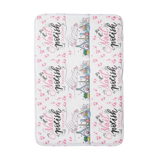 nagels salon decoreren stijl badmat (Voorkant Verticaal)