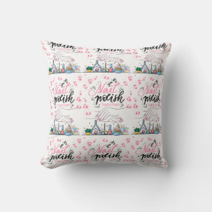 nagels salon decoreren stijl kussen