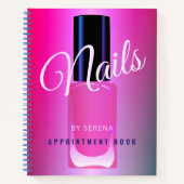 Nagels salon moderne elegante roze afspraak boek (Voorkant)