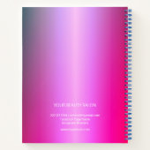 Nagels salon moderne elegante roze afspraak boek (Achterkant)