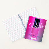 Nagels salon moderne elegante roze afspraak boek (Binnen)