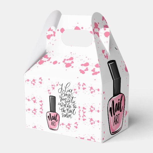 NAGELS SALON STIJL BEDANKDOOSJES (Voorkant Zijde)