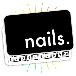 nagels. trouwerekaart klantenkaartje