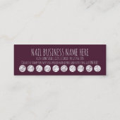 nagels trouwerijpunkkaart klantenkaartje (Achterkant)