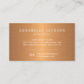 Nagels typografie glam goud metallic chique salon visitekaartje (Achterkant)