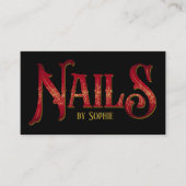 Nagels van Typography Black Visitekaartje (Voorkant)
