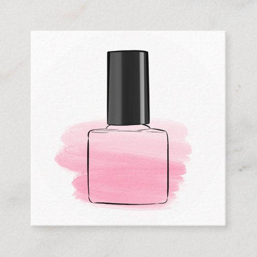 nagels vierkante visitekaartje (Voorkant)