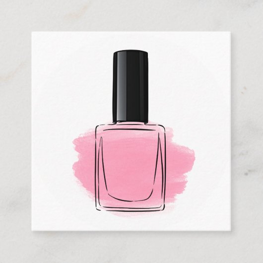 nagels vierkante visitekaartje (Voorkant)
