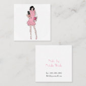 nagels vierkante visitekaartje (Voorkant / Achterkant)