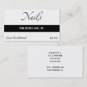 nagels visitekaartje (Voorkant / Achterkant)