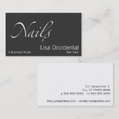 nagels visitekaartje (Voorkant / Achterkant)