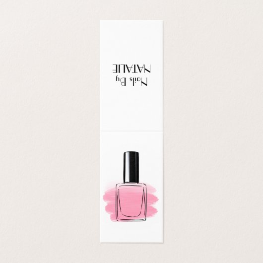 nagels visitekaartje (Buitenkant ongevouwen)