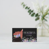 Nagelsalon Afro-Amerikaanse handholografiespijkers Visitekaartje (Staand voorkant)