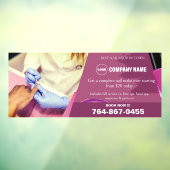 Nagelsalon bewerkbare aangepaste venstervastklampe raamsticker (Vel 3)