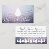 Nagelsalon Liquid Drops Loyaliteit Punch Card Klantenkaartje (Voorkant / Achterkant)