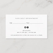 Nagelsalon Logo Afspraak Visitekaartje (Achterkant)