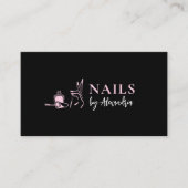 Nagelsalon Logo Afspraak Visitekaartje (Voorkant)