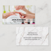 Nagelsalon manicure klantenkaartje (Voorkant / Achterkant)