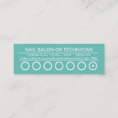 nagelsalon manicures punch card klantenkaartje (Achterkant)