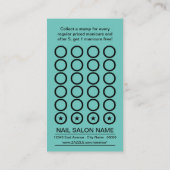 nagelsalon manicures punch card klantenkaartje (Achterkant)