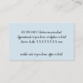 Nagelsalon manicurist en pedicurist nagelsalon kortingskaartje (Achterkant)