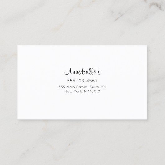 Nagelsalon Manicurist Klantenbinding 6 Punch Klantenkaartje (Achterkant)