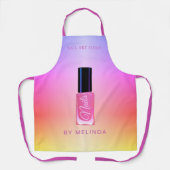 Nagelsalon manicurist modern polish kleurrijk schort (Voorkant)