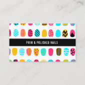 Nagelsalon Modern Girly Pink Visitekaartje (Voorkant)