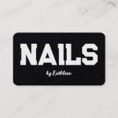 Nagelsalon nageltechnicus visitekaartje (Voorkant)