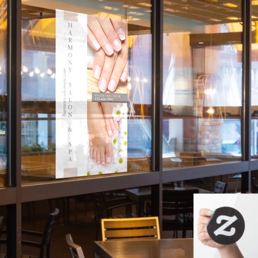 Nagelsalon Pedicure Nagels Groot aanpassen Raamsticker (Restaurant Raam)