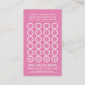 nagelsalon pedicure punch card klantenkaartje (Achterkant)