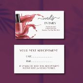 Nagelsalon Poolse fles Splash Pastel Afsprakenkaartje