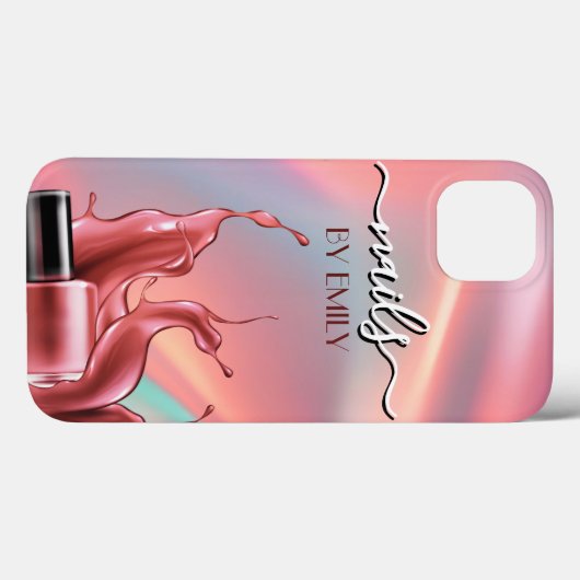 Nagelsalon Poolse fles Splash Pastel Case-Mate iPhone Case (Achterkant (horizontaal))