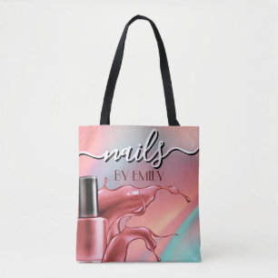 Nagelsalon Poolse fles Splash Pastel Tote Bag