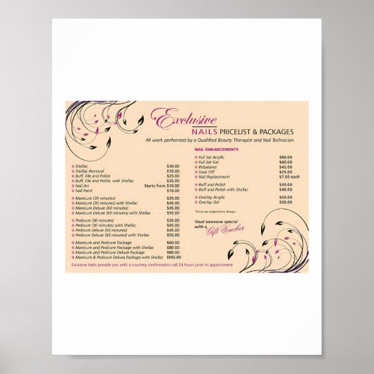 Nagelsalon Posters (Voorkant)