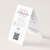 Nagelsalon Royalty-prijs Moderne minimalist Visitekaartje (Achterkant)