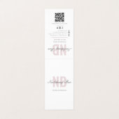 Nagelsalon Royalty-prijs Moderne minimalist Visitekaartje (Buitenkant ongevouwen)