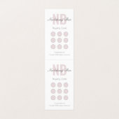 Nagelsalon Royalty-prijs Moderne minimalist Visitekaartje (Binnenkant ongevouwen)