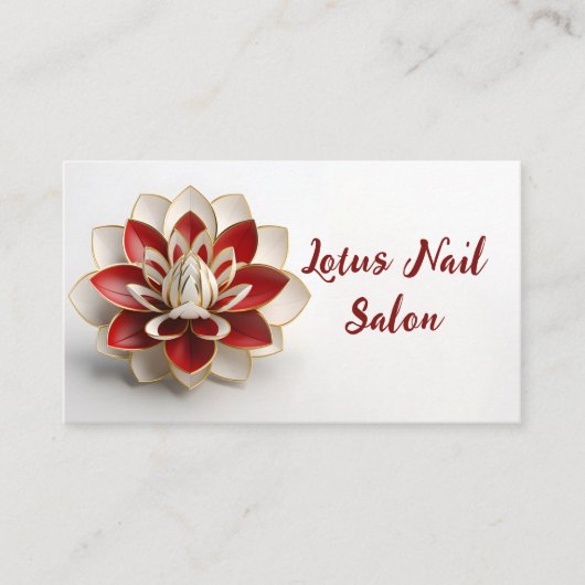 Nagelsalon, Schoonheidskliniek Visitekaartje (Voorkant)