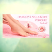 Nagelsalon Spa Pedicure Diensten Winkel Aangepast Raamsticker (Vel 3)