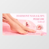 Nagelsalon Spa Pedicure Diensten Winkel aanpassen  Raamsticker (Vel)