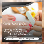 Nagelsalon Spa Pedicure Tranquil aanpassen  Raamsticker (Vel 2)