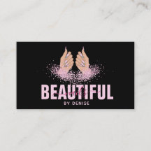 Nagelsalon Vrouw Hand Holograph Nails Technician