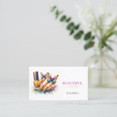 Nagelsalon Vrouw Handnagels Visitekaartje (Staand voorkant)