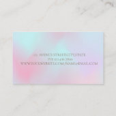 Nagelsalon Vrouw Nagellak Holografisch Visitekaartje (Achterkant)