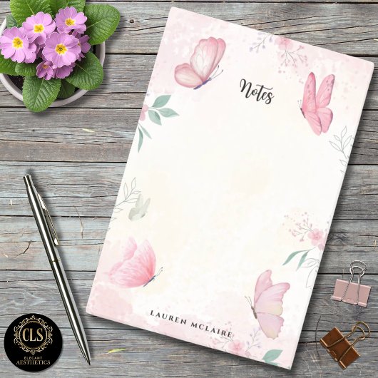 Nagelstudio Aangepaste Roze Vlinders Post-it® Notes