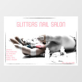Nagelstudio Bedrijfs op Maat Ontwikkelen Raamsticker (Vel)