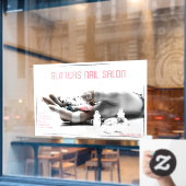 Nagelstudio Bedrijfsaanpassing Raamsticker (Cafe Raam)